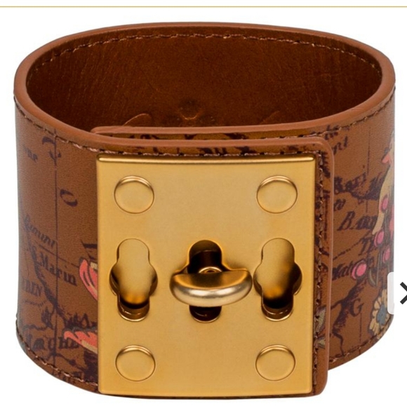 Patricia Nash Jewelry - NEW Luigia Triple Turn-Lock Leather Cuff